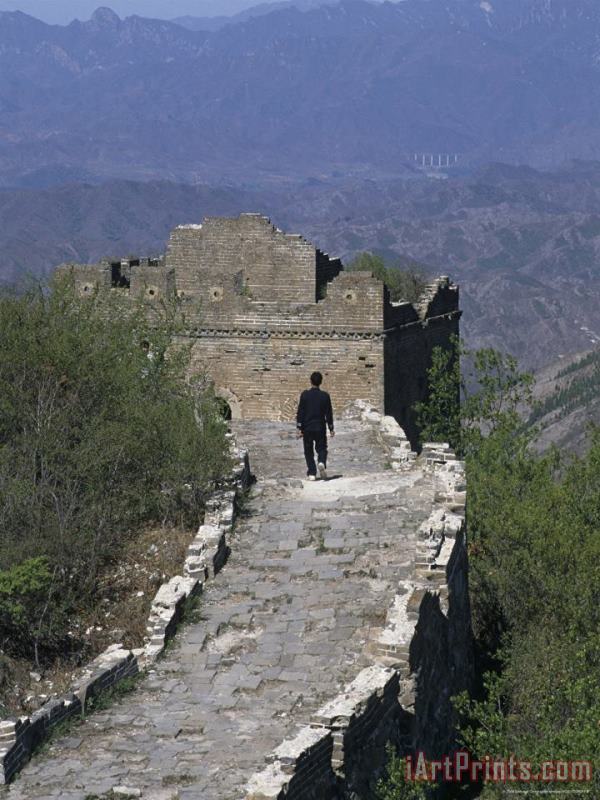Simatai Great Wall Beijing Hebei Province China painting - Raymond Gehman Simatai Great Wall Beijing Hebei Province China Art Print