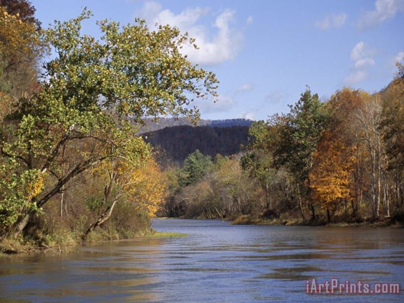 Raymond Gehman Small Wind Driven Ripples in The Water of The Greenbrier River Art Print