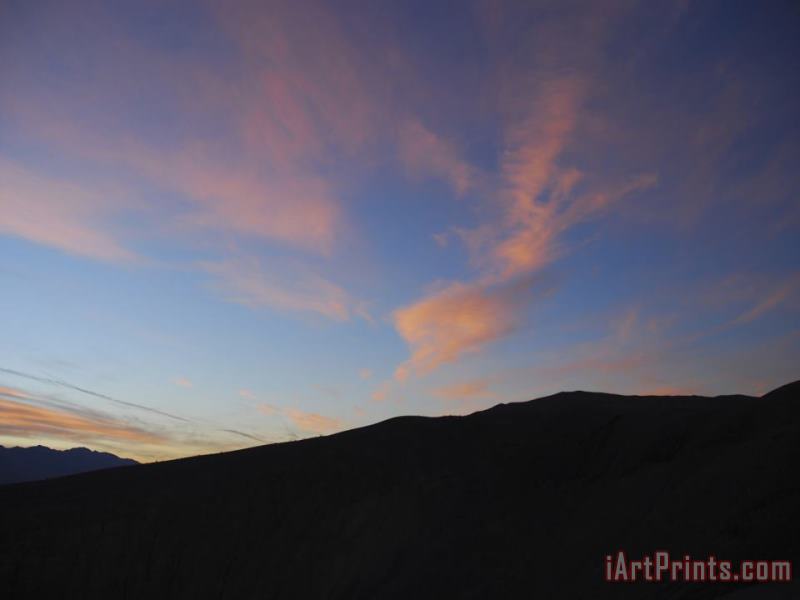 Raymond Gehman Sunrise Over Mountains in Death Valley National Park Art Print