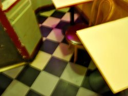 Raymond Gehman Table And Chairs in a San Francisco Pizza Shop
