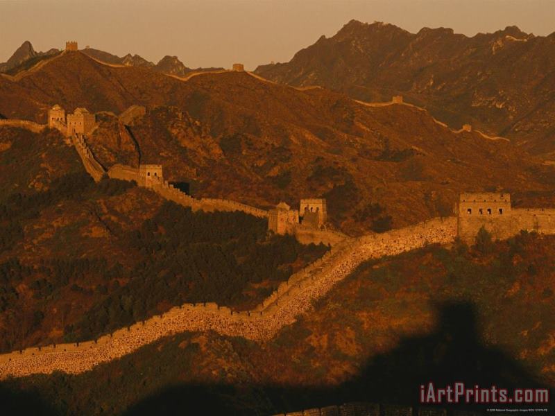 Raymond Gehman The Jinshaling Section of The Great Wall at The Beijing Hebei Border Art Print