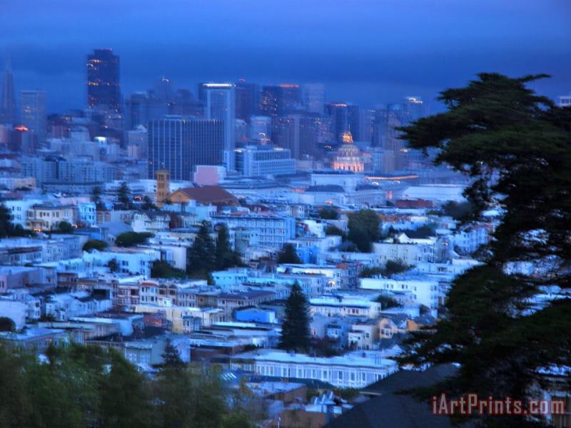 View of San Francisco From Buena Vista Park painting - Raymond Gehman View of San Francisco From Buena Vista Park Art Print