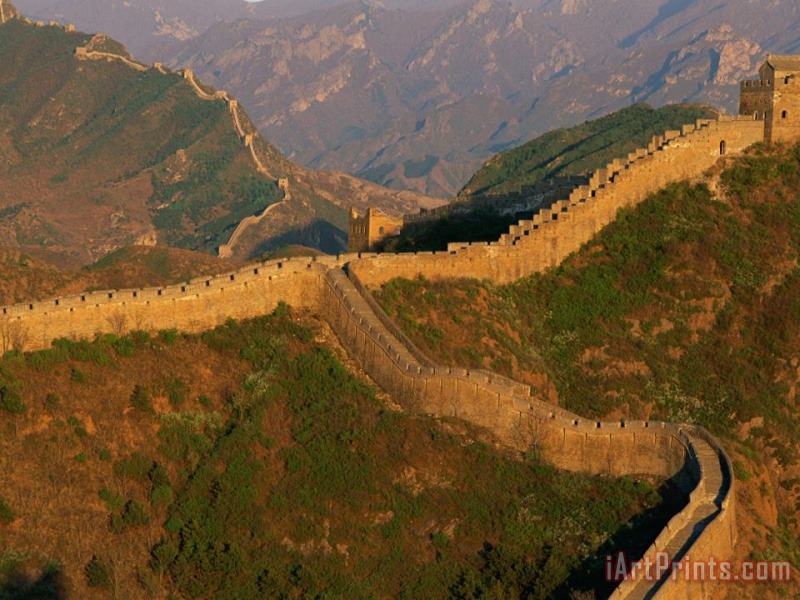 Raymond Gehman View of The Great Wall Art Print