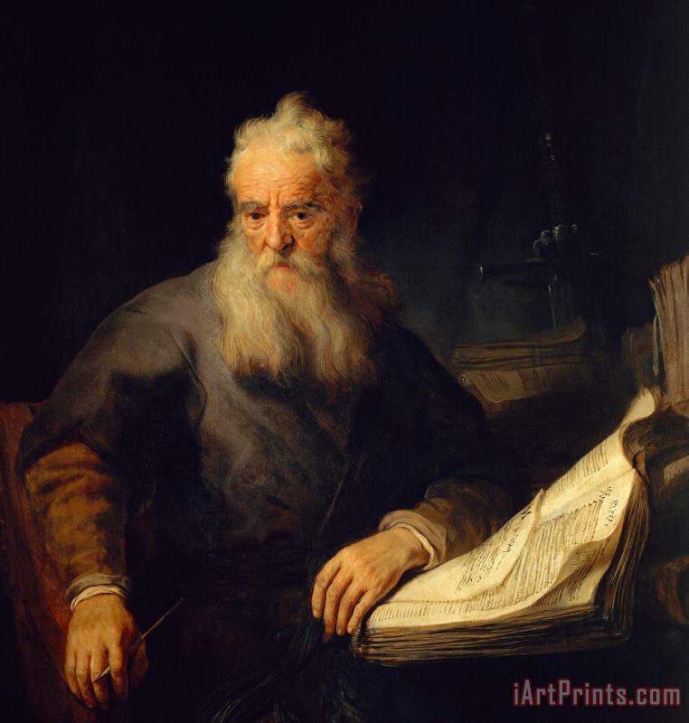 Apostle Paul painting - Rembrandt Apostle Paul Art Print
