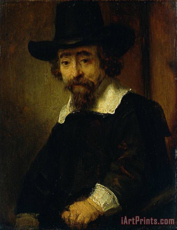 Rembrandt Dr Ephraim Bueno, Jewish Physician And Writer Art Painting