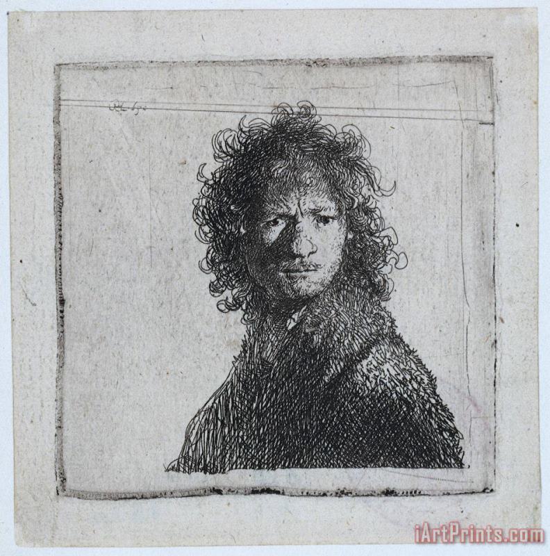 Rembrandt Self Portrait, Frowning Art Print