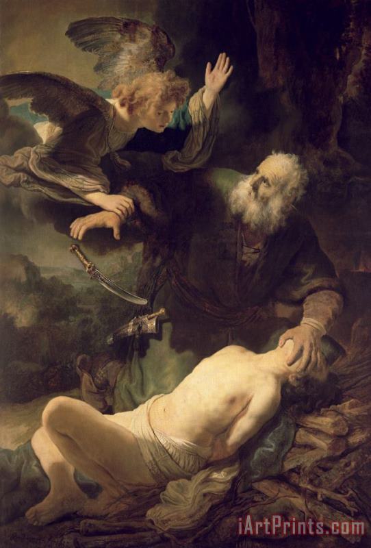 Rembrandt The Sacrifice of Abraham Art Painting