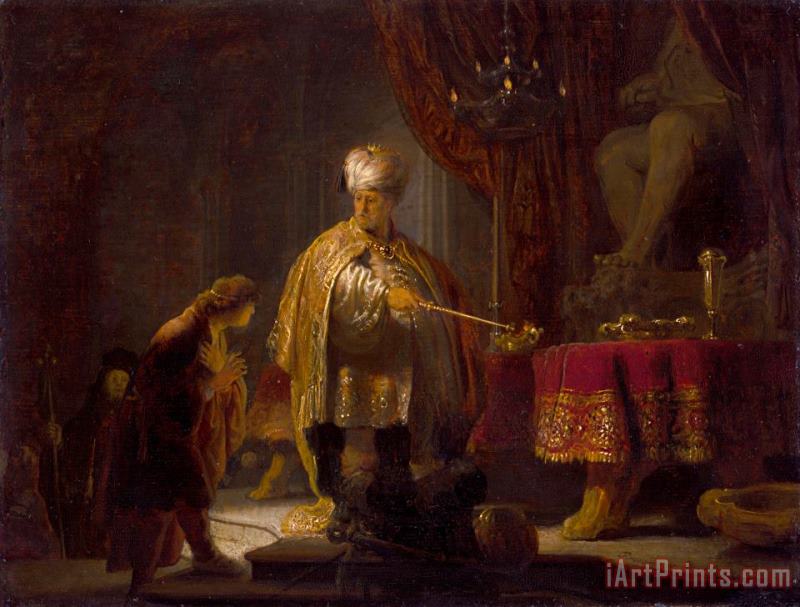 Rembrandt Harmensz van Rijn Daniel And Cyrus Before The Idol Bel Art Painting