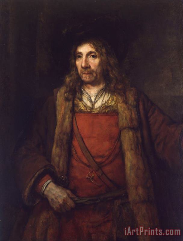 Man in a Fur Lined Coat painting - Rembrandt Harmensz van Rijn Man in a Fur Lined Coat Art Print