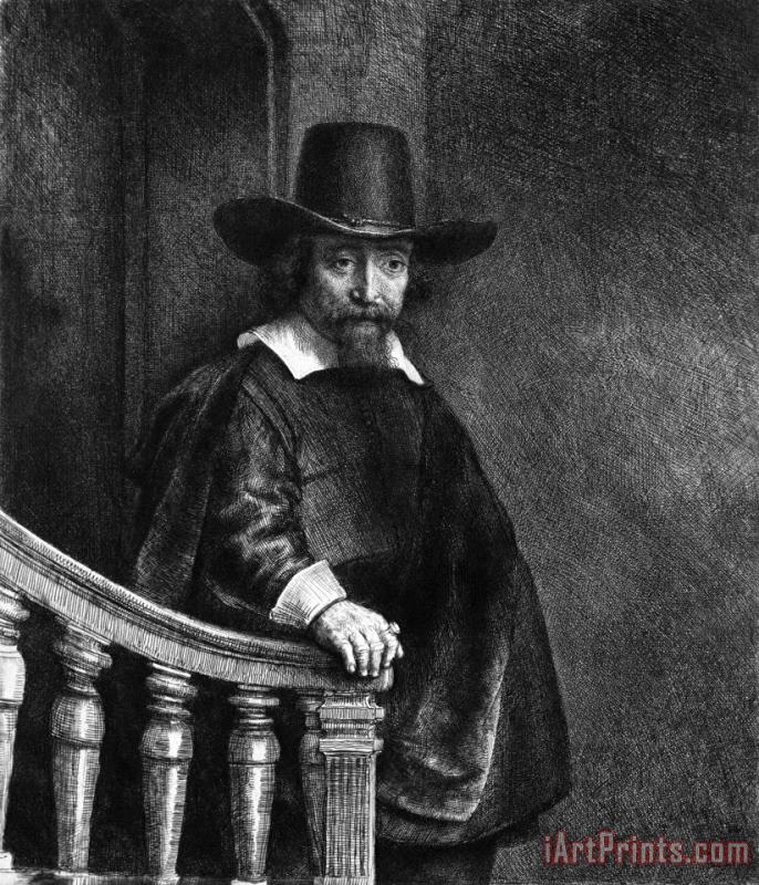 Portrait of Ephraim Bueno, Physician painting - Rembrandt Harmensz van Rijn Portrait of Ephraim Bueno, Physician Art Print