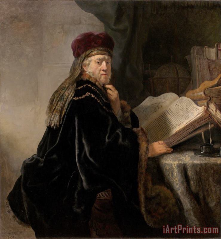 Rembrandt Harmensz van Rijn Scholar at His Study Art Painting