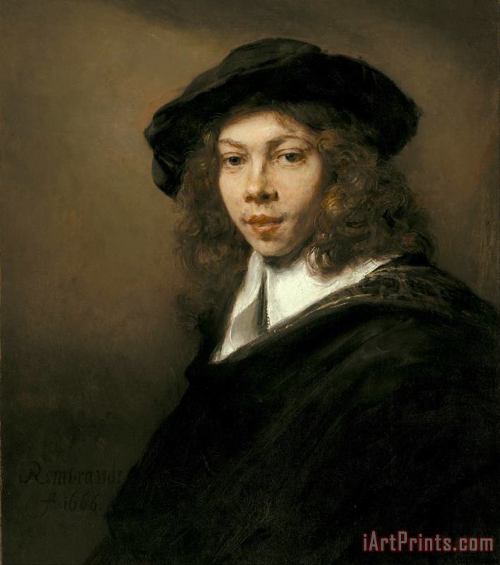 Young Man in a Black Beret painting - Rembrandt Harmensz van Rijn Young Man in a Black Beret Art Print