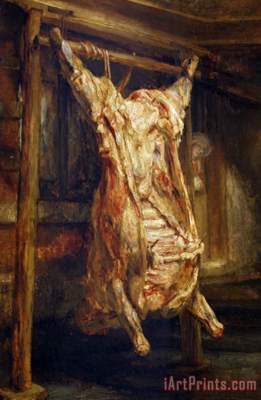 Rembrandt Harmenszoon van Rijn The Slaughtered Ox Art Painting