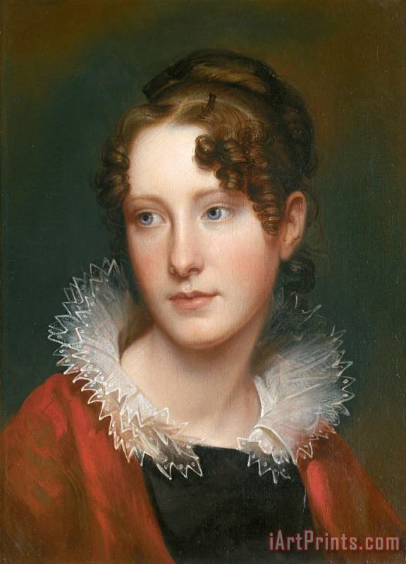 Portrait of Rosalba Peale painting - Rembrandt Peale Portrait of Rosalba Peale Art Print