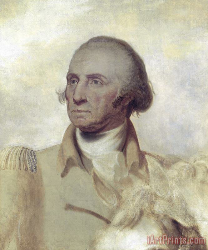 Sketch for a Portrait of George Washington painting - Rembrandt Peale Sketch for a Portrait of George Washington Art Print