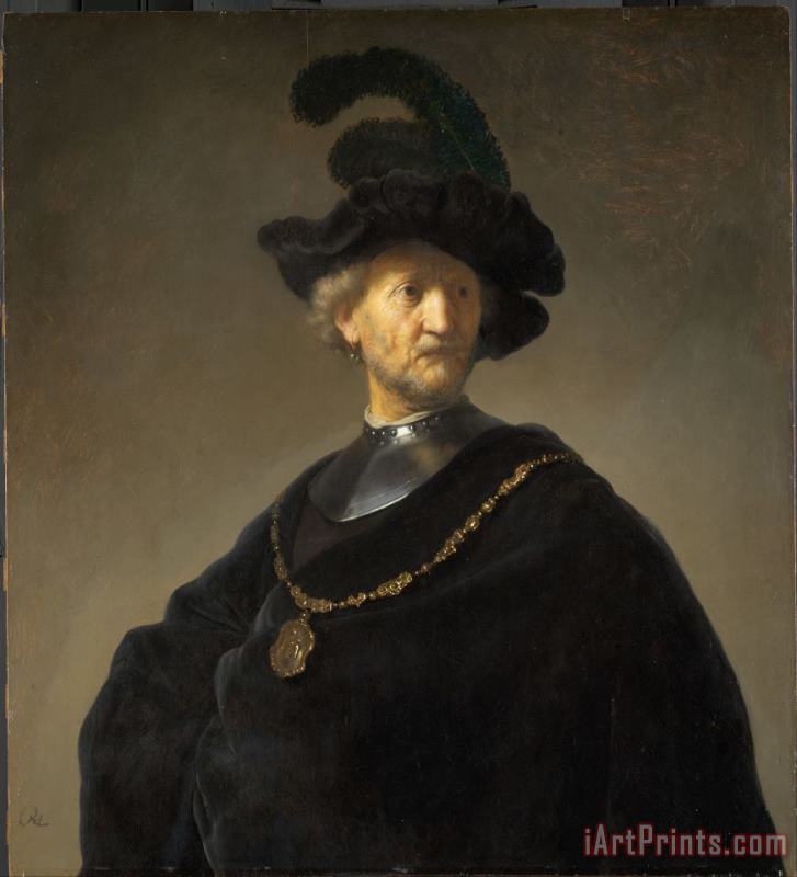 Rembrandt van Rijn Old Man With A Gold Chain Art Painting