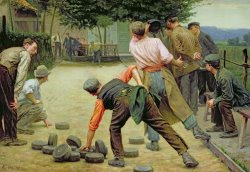 Remy Cogghe A Game of Bourles in Flanders