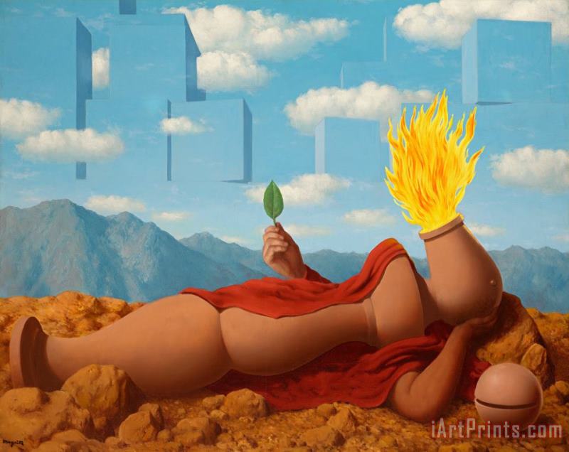 Cosmogonie Elementaire painting - rene magritte Cosmogonie Elementaire Art Print