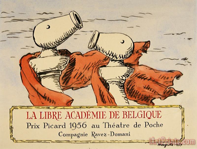 La Libre Academie De Belgique painting - rene magritte La Libre Academie De Belgique Art Print