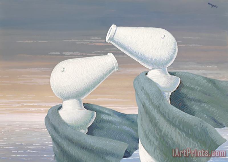 Le Colloque Sentimental, 1946 painting - rene magritte Le Colloque Sentimental, 1946 Art Print