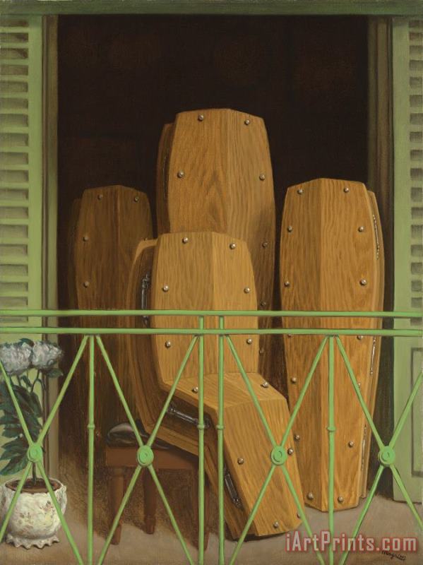 rene magritte Perspective Le Balcon De Manet, 1949 Art Print