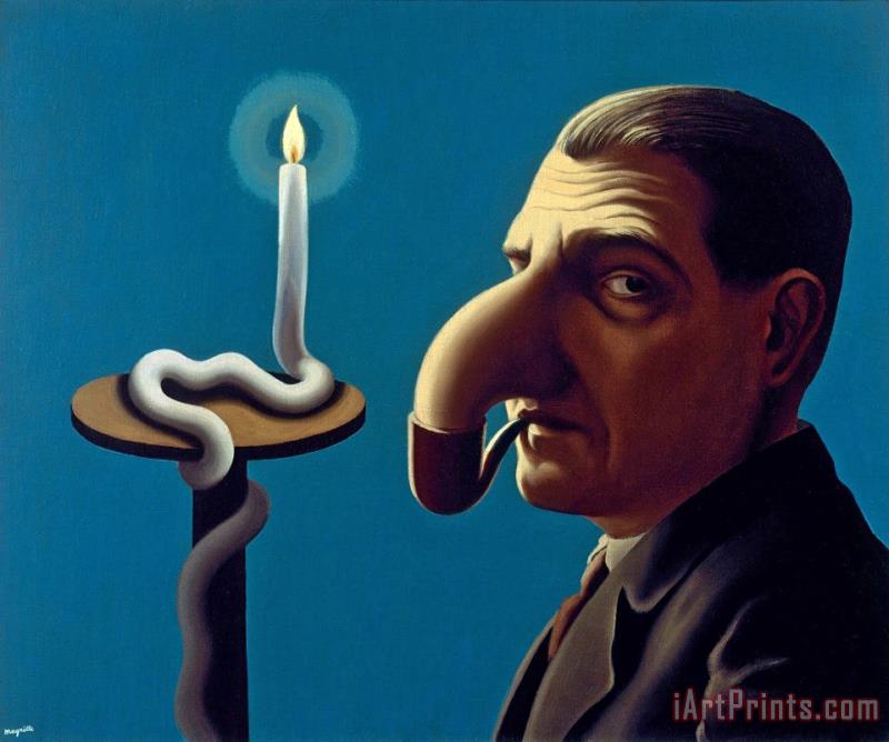 Philosopher's Lamp 1936 painting - rene magritte Philosopher's Lamp 1936 Art Print