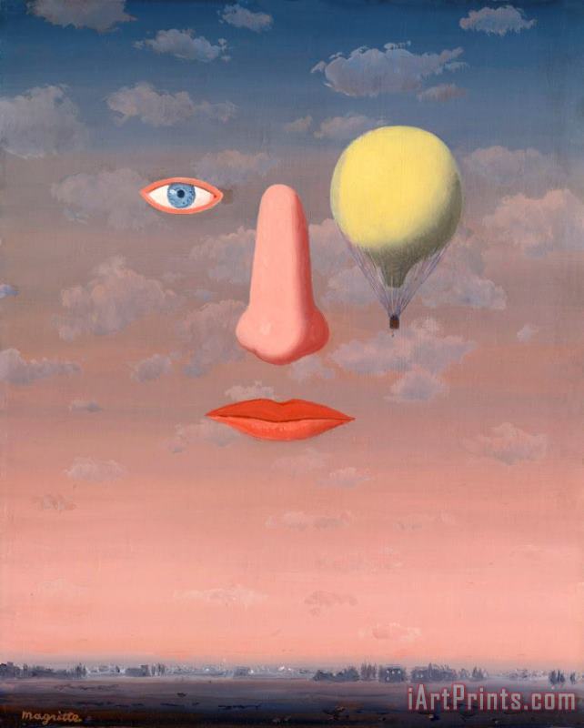 The Beautiful Relations 1967 painting - rene magritte The Beautiful Relations 1967 Art Print