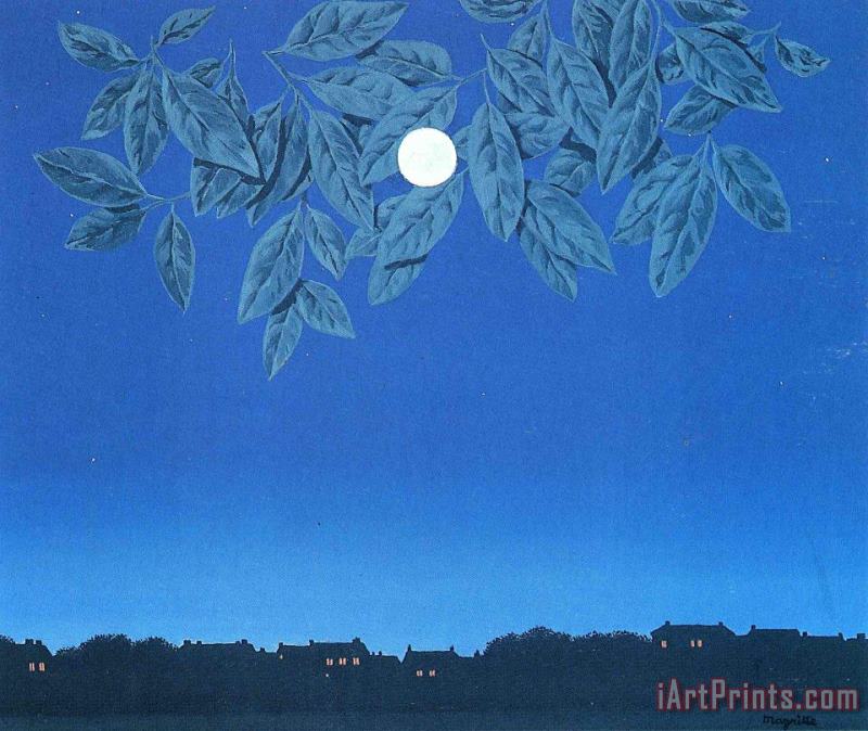 rene magritte The Blank Page 1967 Art Print