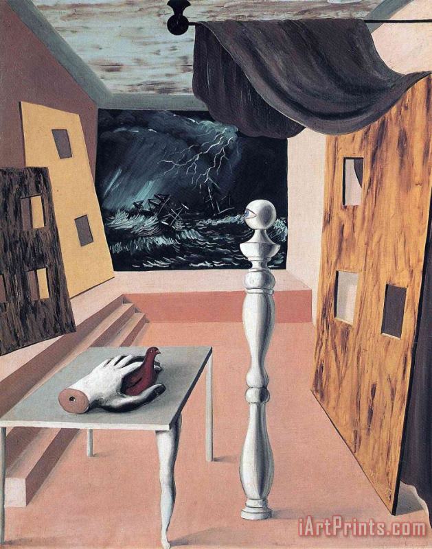 The Difficult Crossing 1926 painting - rene magritte The Difficult Crossing 1926 Art Print