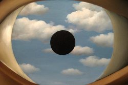 rene magritte The False Mirror 1928