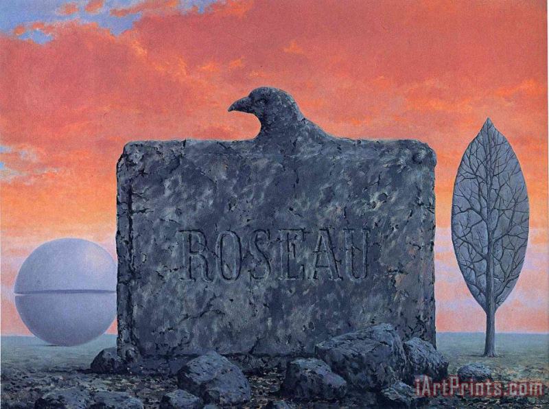 The Fountain of Youth 1958 painting - rene magritte The Fountain of Youth 1958 Art Print