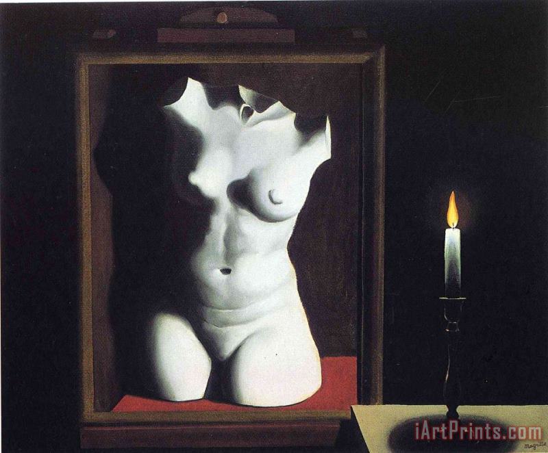The Light of Coincidence 1933 painting - rene magritte The Light of Coincidence 1933 Art Print
