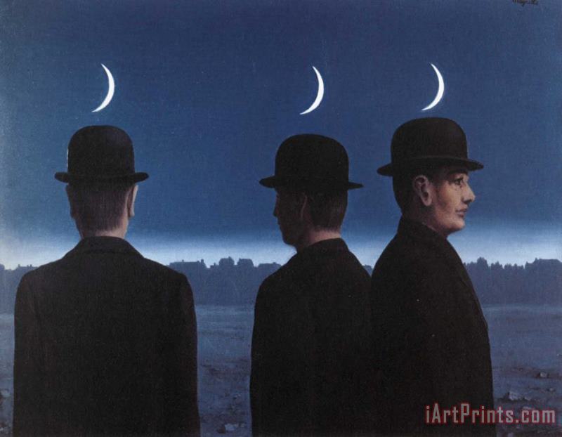 The Masterpiece Or The Mysteries of The Horizon 1955 painting - rene magritte The Masterpiece Or The Mysteries of The Horizon 1955 Art Print