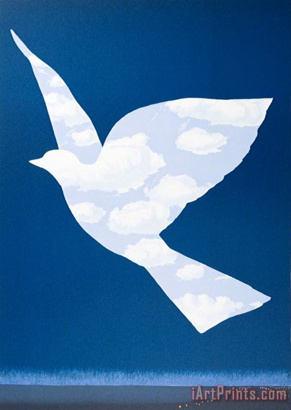 The Promise 1966 painting - rene magritte The Promise 1966 Art Print