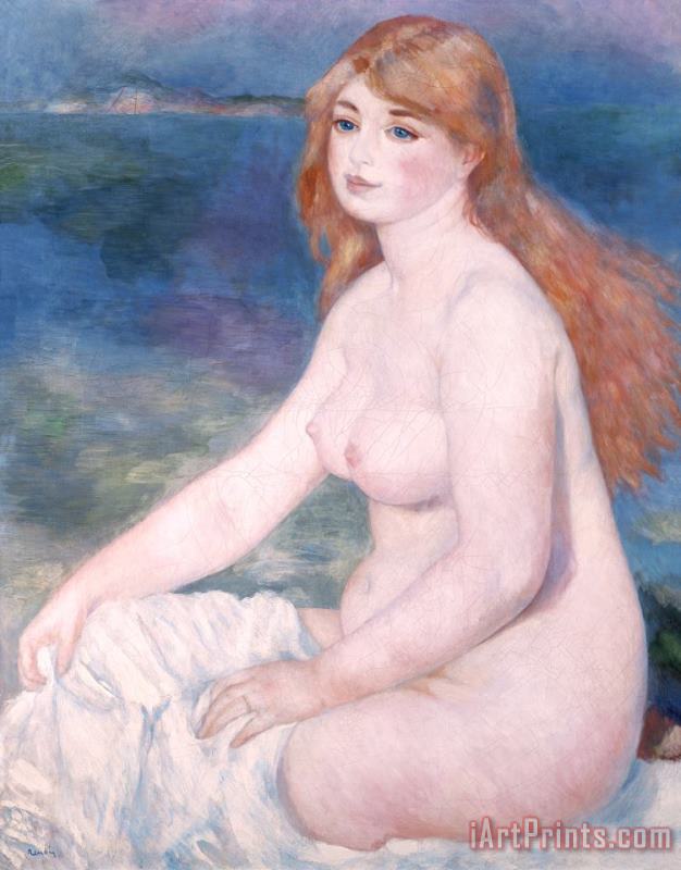 Blonde Bather II painting - Renoir Blonde Bather II Art Print