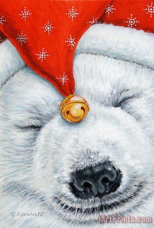 Richard De Wolfe Snuggy Bear Art Painting