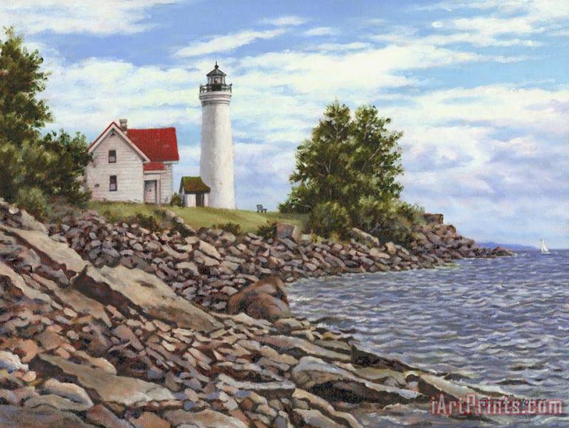 Richard De Wolfe Tibbetts Point Lighthouse Art Painting