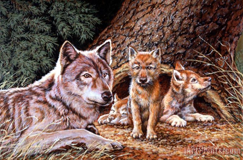 Richard De Wolfe Wolf Den Art Print