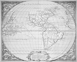Richard Hakluyt Map of the New World 1587