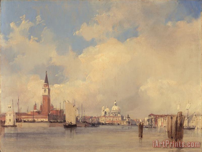 View in Venice with San Giorgio Maggiore painting - Richard Parkes Bonington View in Venice with San Giorgio Maggiore Art Print
