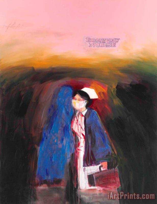 Emergency Nurse, 2004 painting - Richard Prince Emergency Nurse, 2004 Art Print