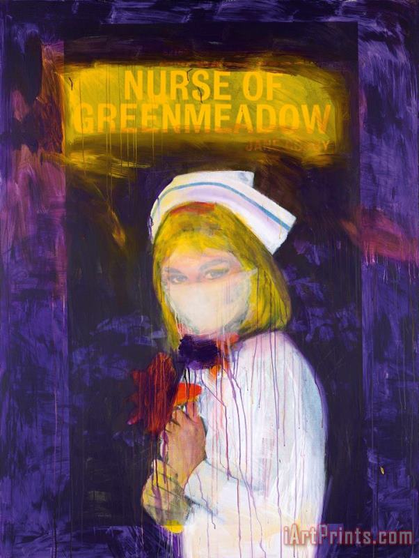 Nurse of Greenmeadow, 2002 painting - Richard Prince Nurse of Greenmeadow, 2002 Art Print