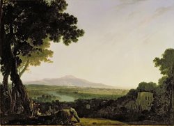 Richard Wilson Rome from the Villa Madama painting
