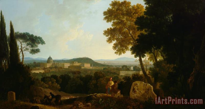 Richard Wilson St Peters And The Vatican From The Janiculum, Rome Art Painting