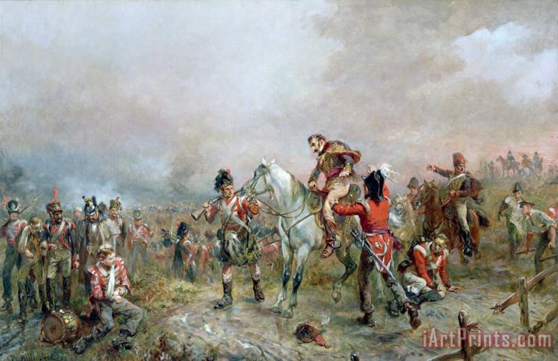 The Field at Waterloo painting - Robert Alexander Hillingford The Field at Waterloo Art Print