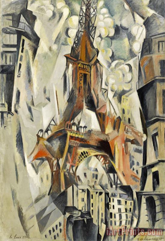 Robert Delaunay Eiffel Tower (tour Eiffel) Art Painting