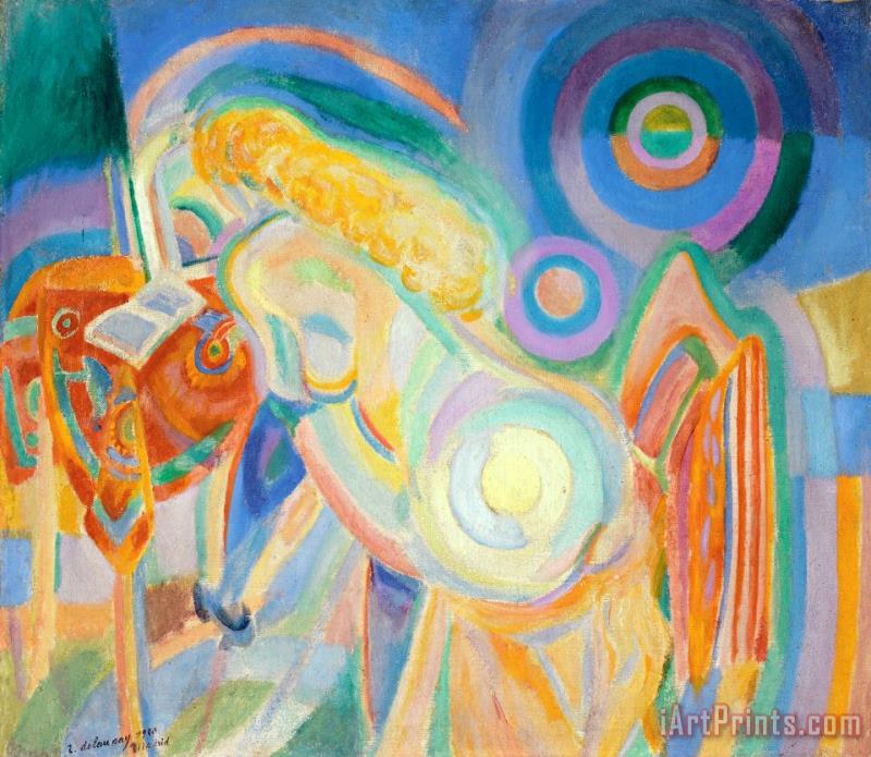 Robert Delaunay Femme Nue Lisant (nude Woman Reading) Art Painting