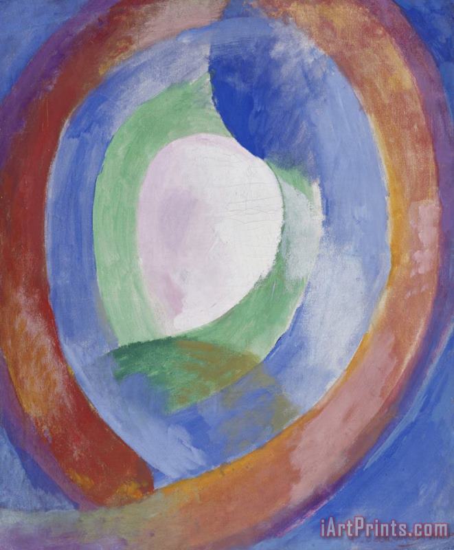 Formes Circulaires; Lune No. 1 painting - Robert Delaunay Formes Circulaires; Lune No. 1 Art Print