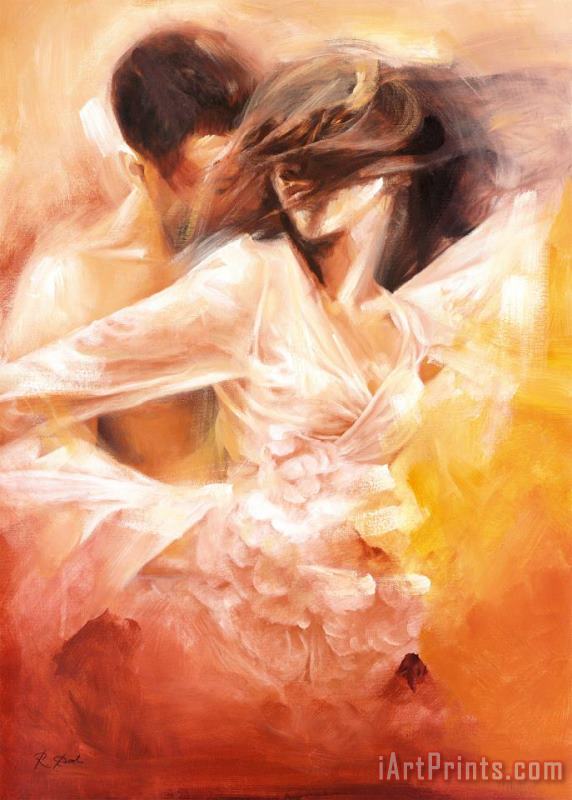 Emotional Dance painting - Robert Duval Emotional Dance Art Print