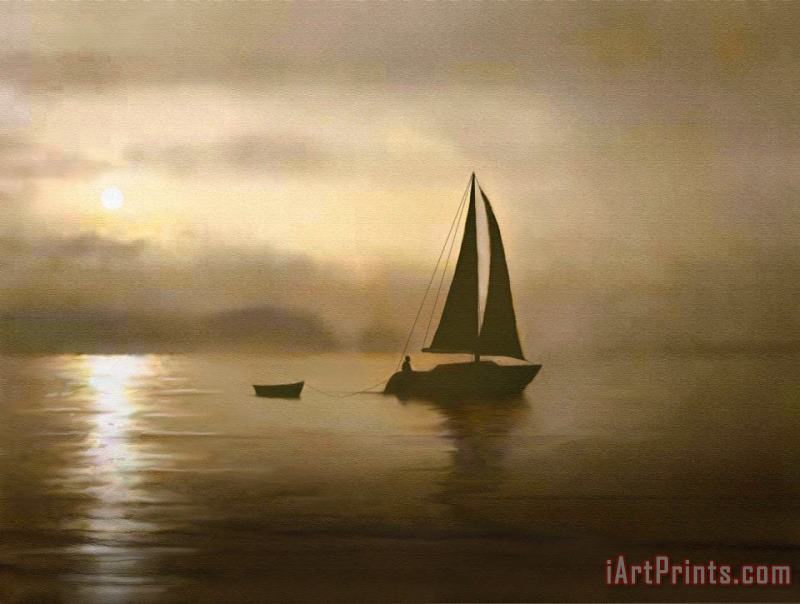 Robert Foster Brass Sail Art Print